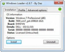 Windows 7 Loader [Win7] V2.1.0 By Daz Ӣɫ